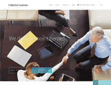 Tablet Screenshot of collectionlicenses.com